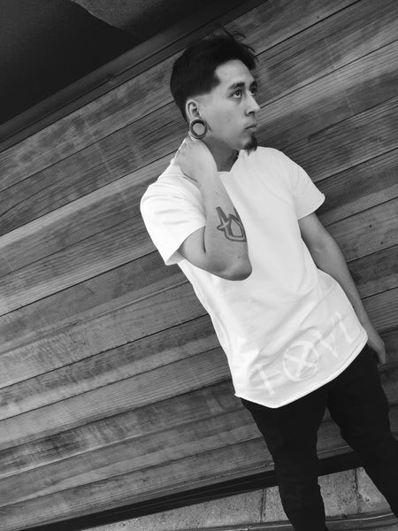 White on White Fortvne Tee